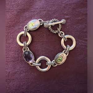 Lia Sophia abalone toggle bracelet